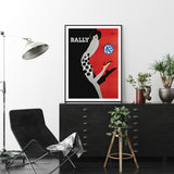 NNEDSZ Wall Art 60cmx90cm Fashion Bally Black Frame Canvas
