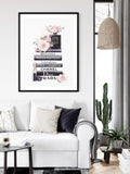 NNEDSZ Wall Art 50cmx70cm Fashion Book Black Frame Canvas