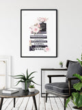 NNEDSZ Wall Art 60cmx90cm Fashion Book Black Frame Canvas