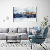 NNEDSZ Wall Art 70cmx100cm Abstract Sunlight Mountains Black Frame Canvas