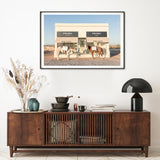 NNEDSZ Wall Art 50cmx70cm Horses Fashion Black Frame Canvas