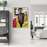 NNEDSZ Wall Art 70cmx100cm Versus Medici Black Frame Canvas