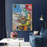 NNEDSZ Wall Art 60cmx90cm Jazz Gold Frame Canvas