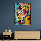 NNEDSZ Wall Art 60cmx90cm Pop Art Head Black Frame Canvas