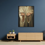 NNEDSZ Wall Art 60cmx90cm Jesus Nail Hand Black Frame Canvas