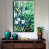 NNEDSZ Wall Art 50cmx70cm Tropical plants Black Frame Canvas