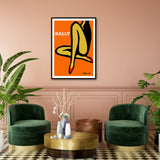 NNEDSZ Wall Art 40cmx60cm Orange Legs Black Frame Canvas