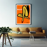 NNEDSZ Wall Art 100cmx150cm Orange Legs Black Frame Canvas