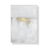 NNEDSZ Wall Art 40cmx60cm Abstract gold white single II White Frame Canvas