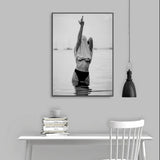 NNEDSZ Wall Art 80cmx120cm Feminist Print Black Frame Canvas