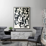NNEDSZ Wall Art 70cmx100cm Jazz Festival Black Frame Canvas