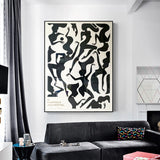 NNEDSZ Wall Art 70cmx100cm Jazz Festival Black Frame Canvas