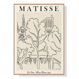 NNEDSZ Wall Art 90cmx135cm Line Art By Henri Matisse Wood Frame Canvas