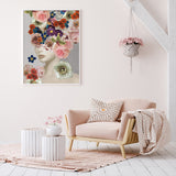 NNEDSZ Wall Art 50cmx70cm Foolish in Love I White Frame Canvas