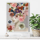 NNEDSZ Wall Art 70cmx100cm Foolish in Love I White Frame Canvas