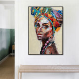 NNEDSZ Wall Art 50cmx70cm African women 2 Sets Black Frame Canvas