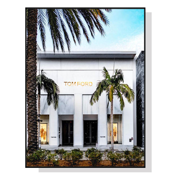 NNEDSZ Wall Art 50cmx70cm Fashion Store Black Frame Canvas