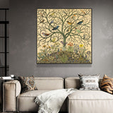 NNEDSZ Wall Art 80cmx80cm Tree Of Life Black Frame Canvas
