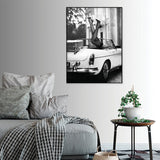 NNEDSZ Wall Art 80cmx120cm High Heels in Classic Car Black Frame Canvas