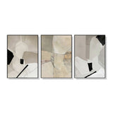 NNEDSZ Wall Art 60cmx90cm Modern Abstract 3 Sets Black Frame Canvas