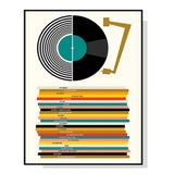 NNEDSZ Wall Art 60cmx90cm Music Black Frame Canvas