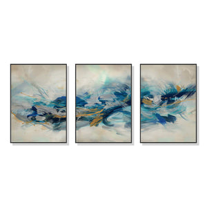 NNEDSZ Wall Art 50cmx70cm The Universal 3 Sets Black Frame Canvas