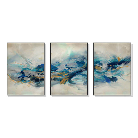 NNEDSZ Wall Art 60cmx90cm The Universal 3 Sets Black Frame Canvas