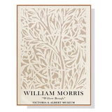 NNEDSZ Wall Art 100cmx150cm William Morris Neutral Wood Frame Canvas
