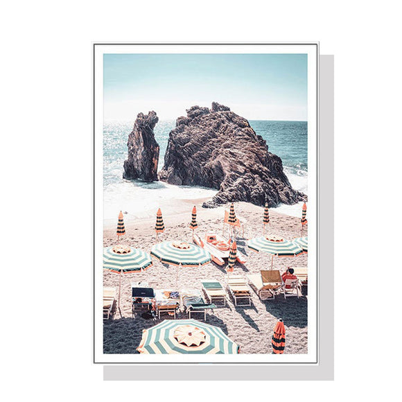 NNEDSZ Wall Art 100cmx150cm Landscape art prints White Frame Canvas