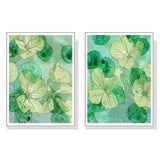 NNEDSZ Wall Art 40cmx60cm Zanzibar Gem 2 Sets White Frame Canvas