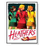 NNEDSZ Wall Art 90cmx135cm Heathers The Musical Black Frame Canvas