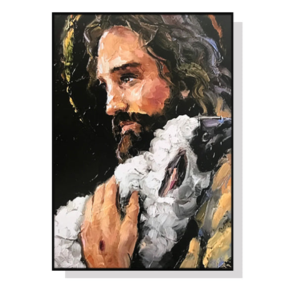 NNEDSZ Wall Art 90cmx135cm Back In His Arms Black Frame Canvas