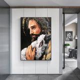 NNEDSZ Wall Art 90cmx135cm Back In His Arms Black Frame Canvas