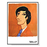 NNEDSZ Wall Art 90cmx135cm Villemot 1971 Black Frame Canvas
