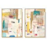 NNEDSZ Wall Art 60cmx90cm Sonder By Jean Kenna 2 Sets Gold Frame Canvas