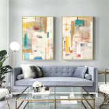 NNEDSZ Wall Art 60cmx90cm Sonder By Jean Kenna 2 Sets Gold Frame Canvas