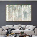 NNEDSZ Wall Art 80cmx120cm Forest hang painting style Gold Frame Canvas