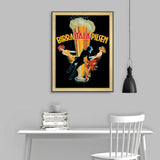 NNEDSZ Wall Art 50cmx70cm Birra Itala Pilsen Black Frame Canvas