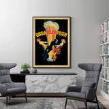 NNEDSZ Wall Art 80cmx120cm Birra Itala Pilsen Black Frame Canvas