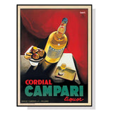 NNEDSZ Wall Art 60cmx90cm Cordial Campari Liquor Black Frame Canvas