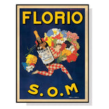 NNEDSZ Wall Art 80cmx120cm Florio S.O.M Black Frame Canvas