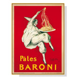 NNEDSZ Wall Art 50cmx70cm Pates Baroni Pasta Gold Frame Canvas