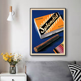 NNEDSZ Wall Art 50cmx70cm Splendid Black Frame Canvas
