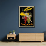 NNEDSZ Wall Art 50cmx70cm Cinzano Black Frame Canvas