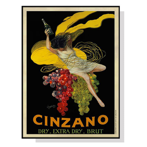NNEDSZ Wall Art 80cmx120cm Cinzano Black Frame Canvas