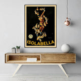 NNEDSZ Wall Art 60cmx90cm IsolaBlack Frame Canvas
