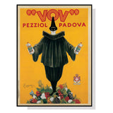 NNEDSZ Wall Art 60cmx90cm Pezziol Padova Black Frame Canvas