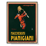 NNEDSZ Wall Art 50cmx70cm Maccheroni Pianiciani Black Frame Canvas