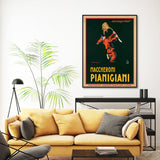 NNEDSZ Wall Art 60cmx90cm Maccheroni Pianiciani Black Frame Canvas