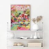 NNEDSZ Wall Art 60cmx90cm Summer Smile A Wood Frame Canvas